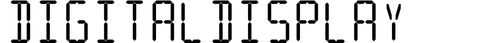 Vorschau der Schriftart - DigitalDisplay