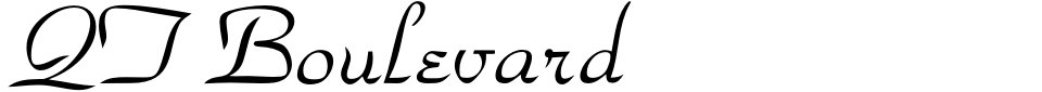 Vorschau der Schriftart - QT Boulevard