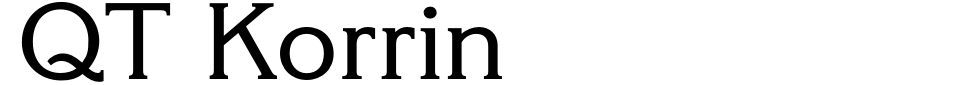 Anteprima - Font QT Korrin