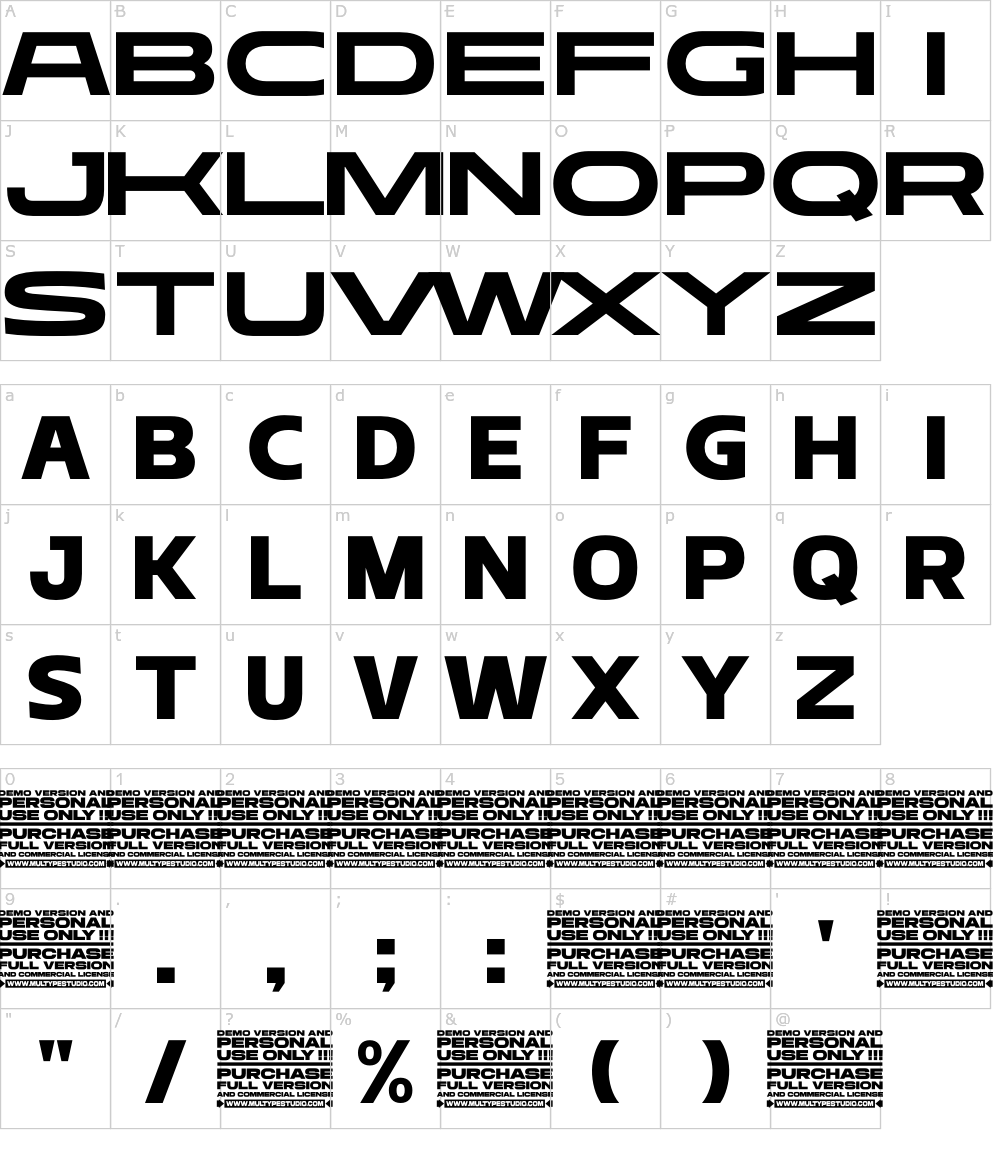 Characters: Mera Pro Font