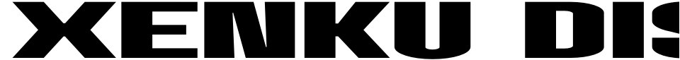 Xenku Display Font Preview