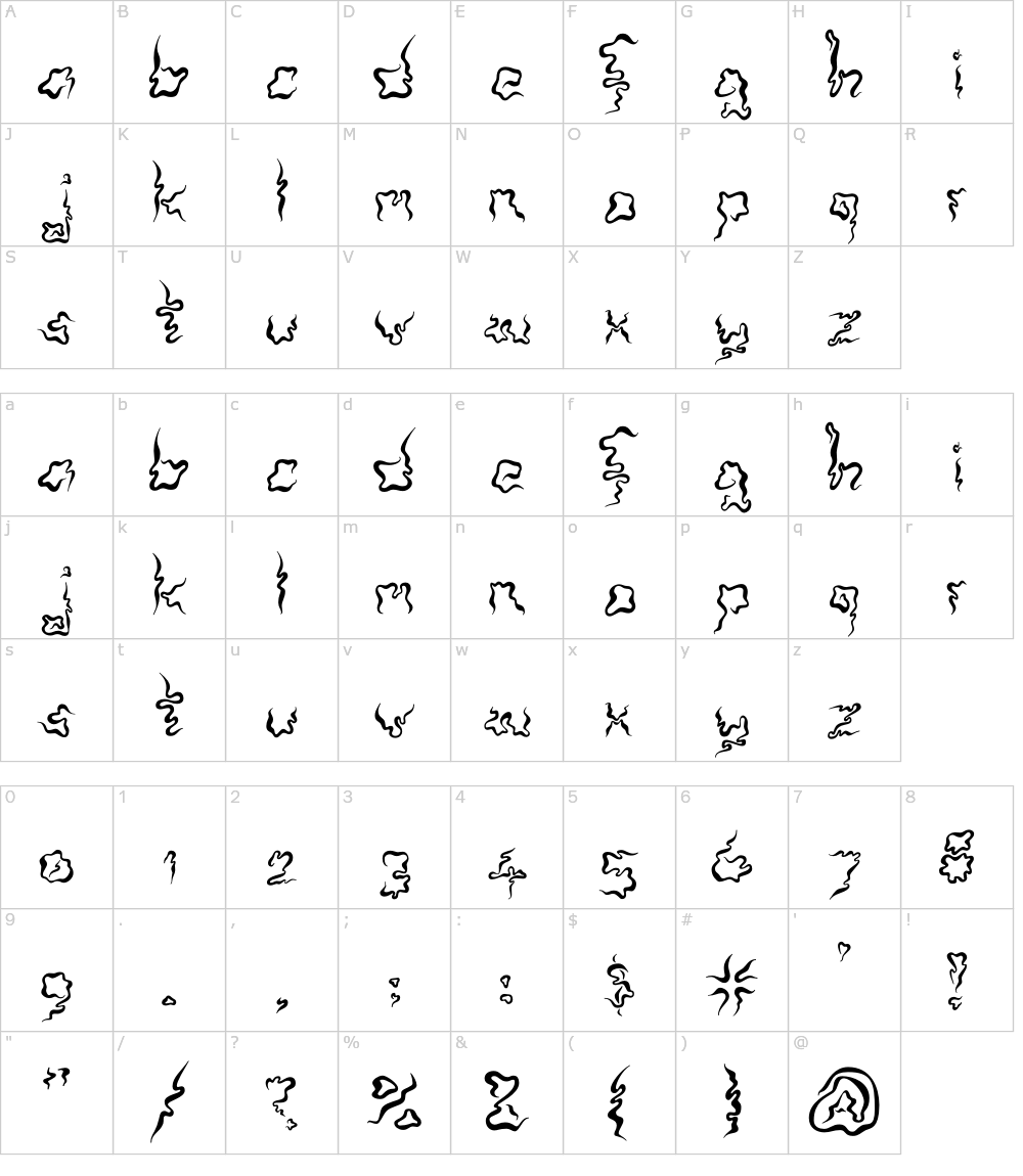 フォントの文字: Vägra
