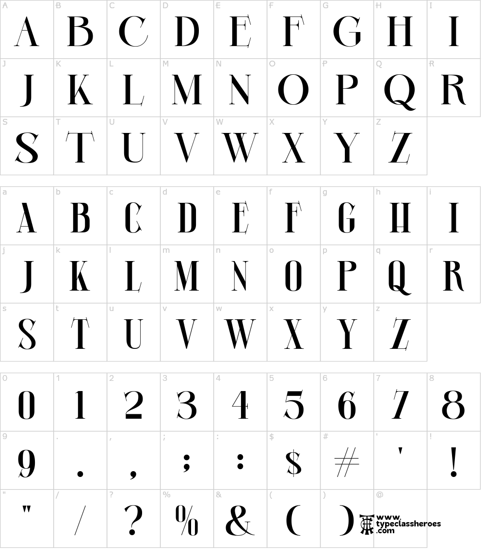 Characters: Bhifhas Font