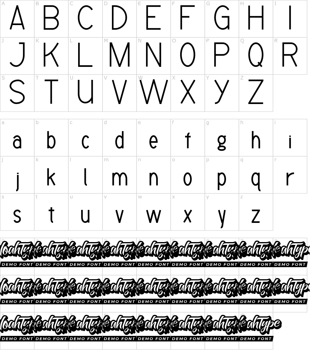 Characters: Checklist [Noah Type] Font