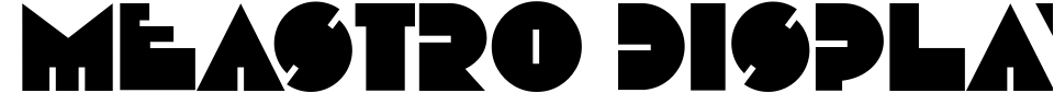폰트 미리 보기:Meastro Display
