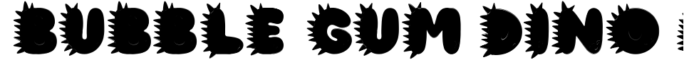 Vorschau der Schriftart - Bubble Gum Dino Alphabet