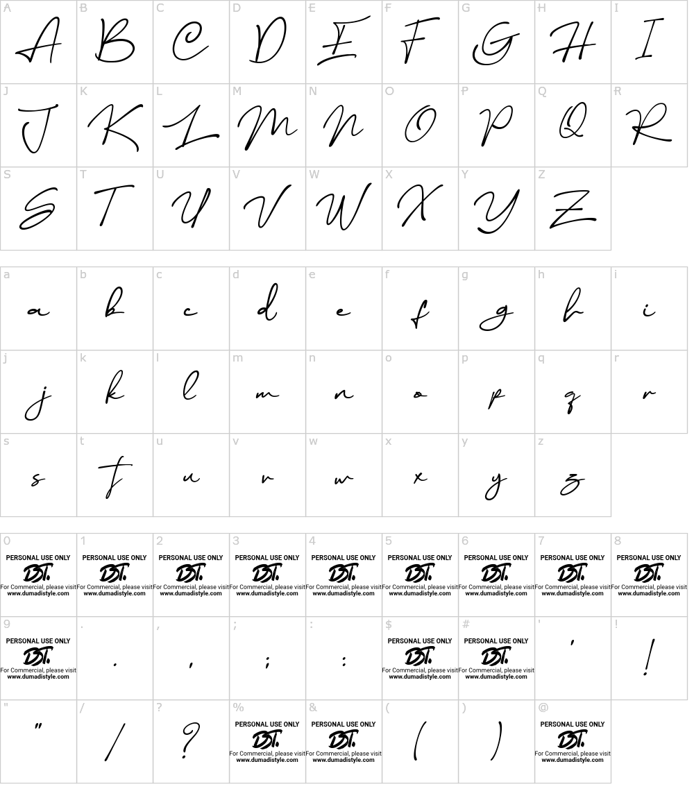 Characters: Rethinker Font