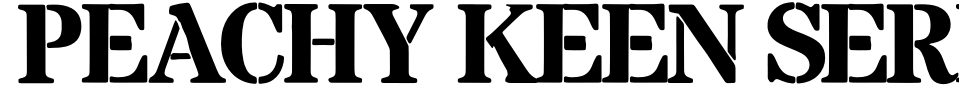 Vorschau der Schriftart - Peachy Keen Serif