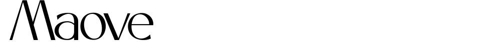 Maove Font Preview