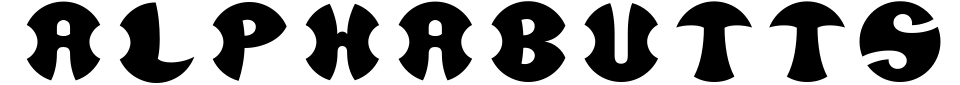 폰트 미리 보기:Alphabutts Initials