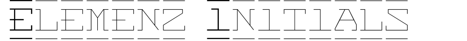 폰트 미리 보기:Elemenz Initials