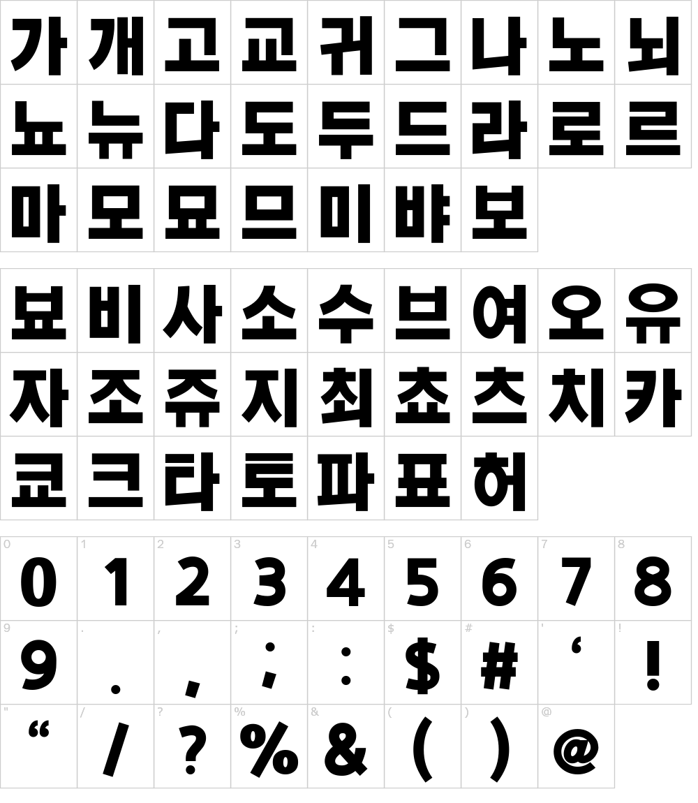 폰트 문자: KOTRA Bold