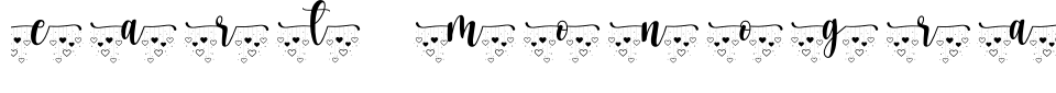 Vorschau der Schriftart - Heart Monogram