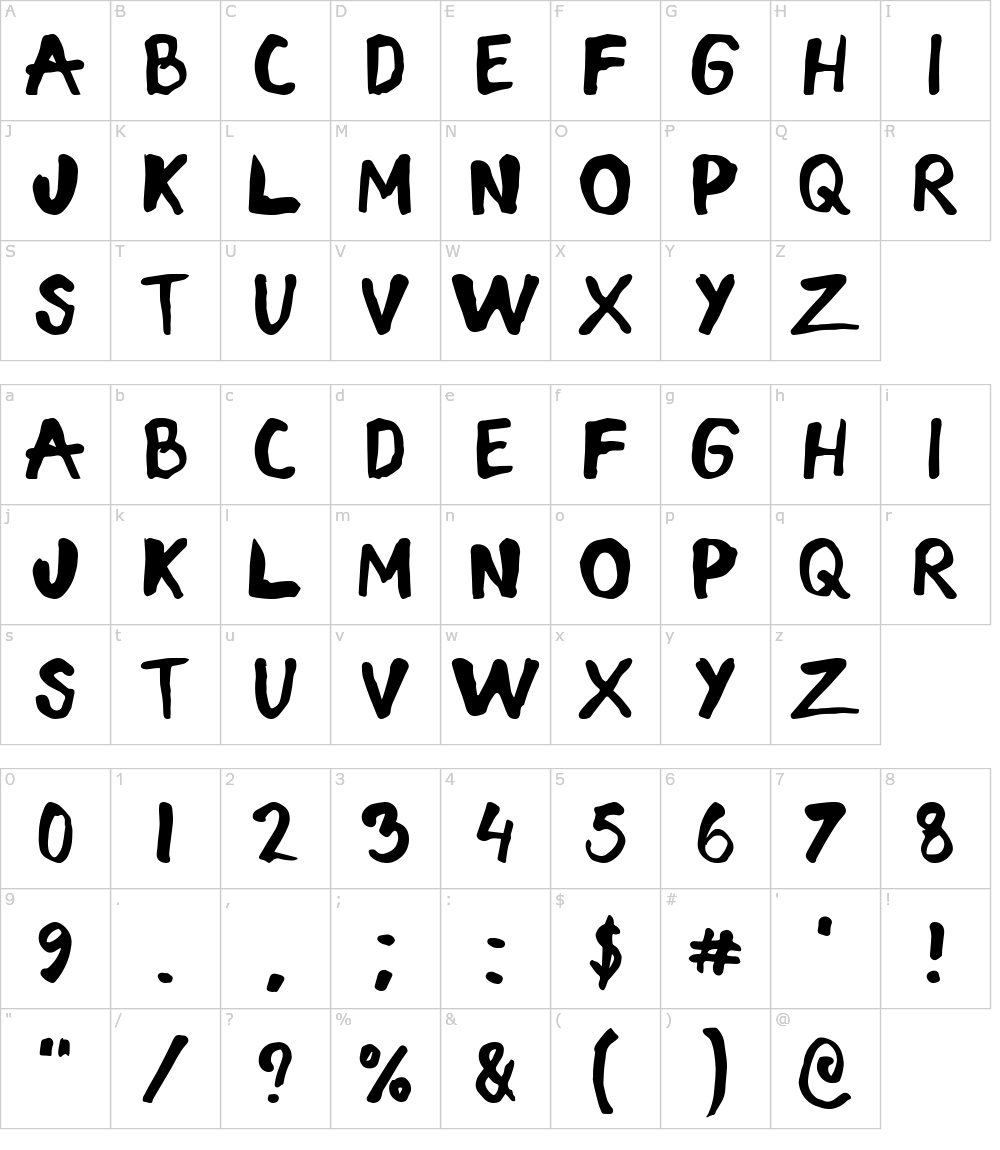 フォントの文字: InkVerse