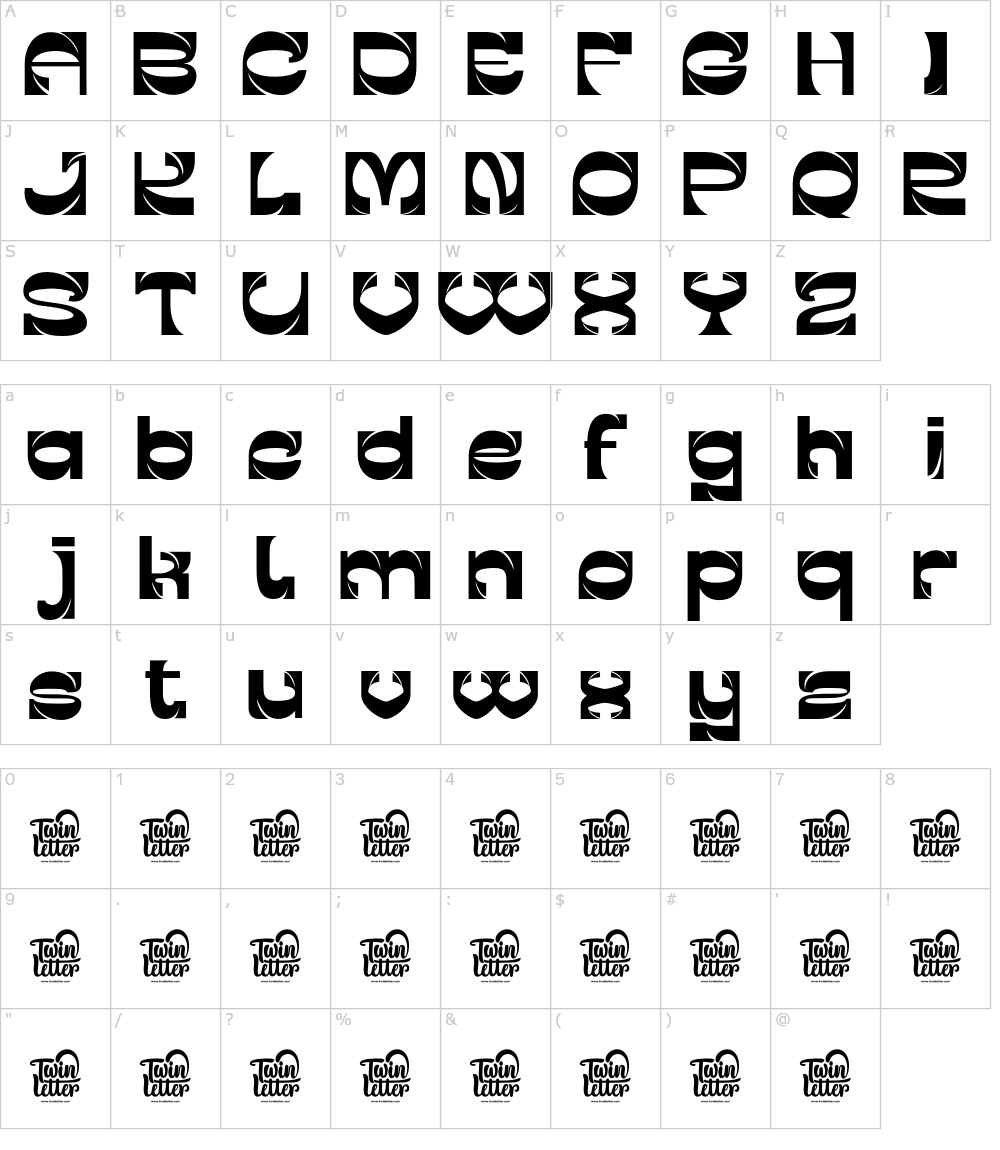 フォントの文字: Gerakent