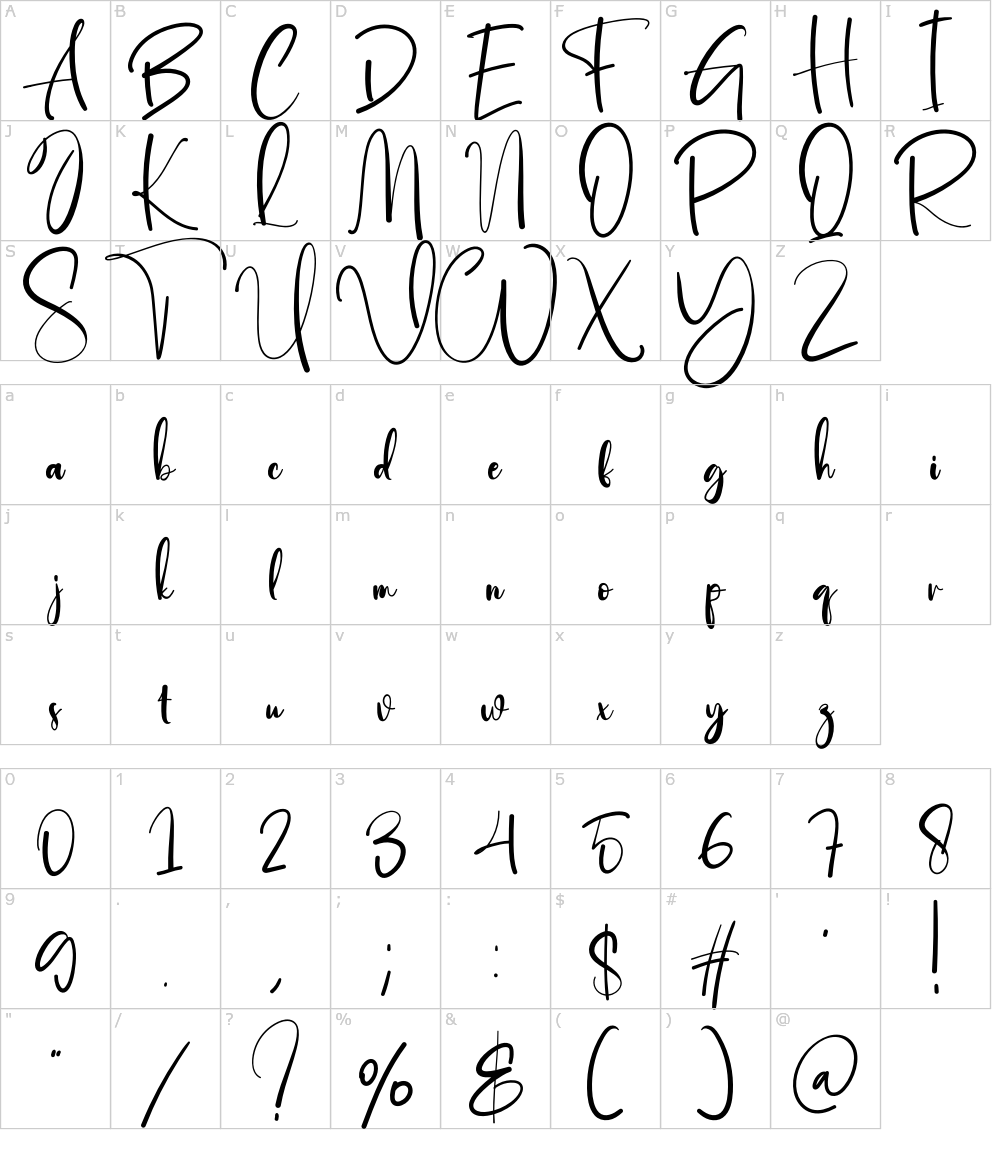 フォントの文字: Astrography