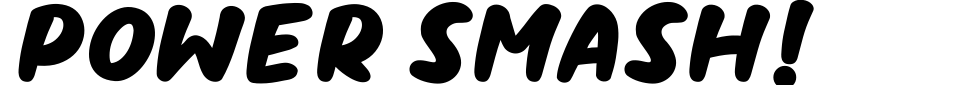 Vorschau der Schriftart - Power Smash