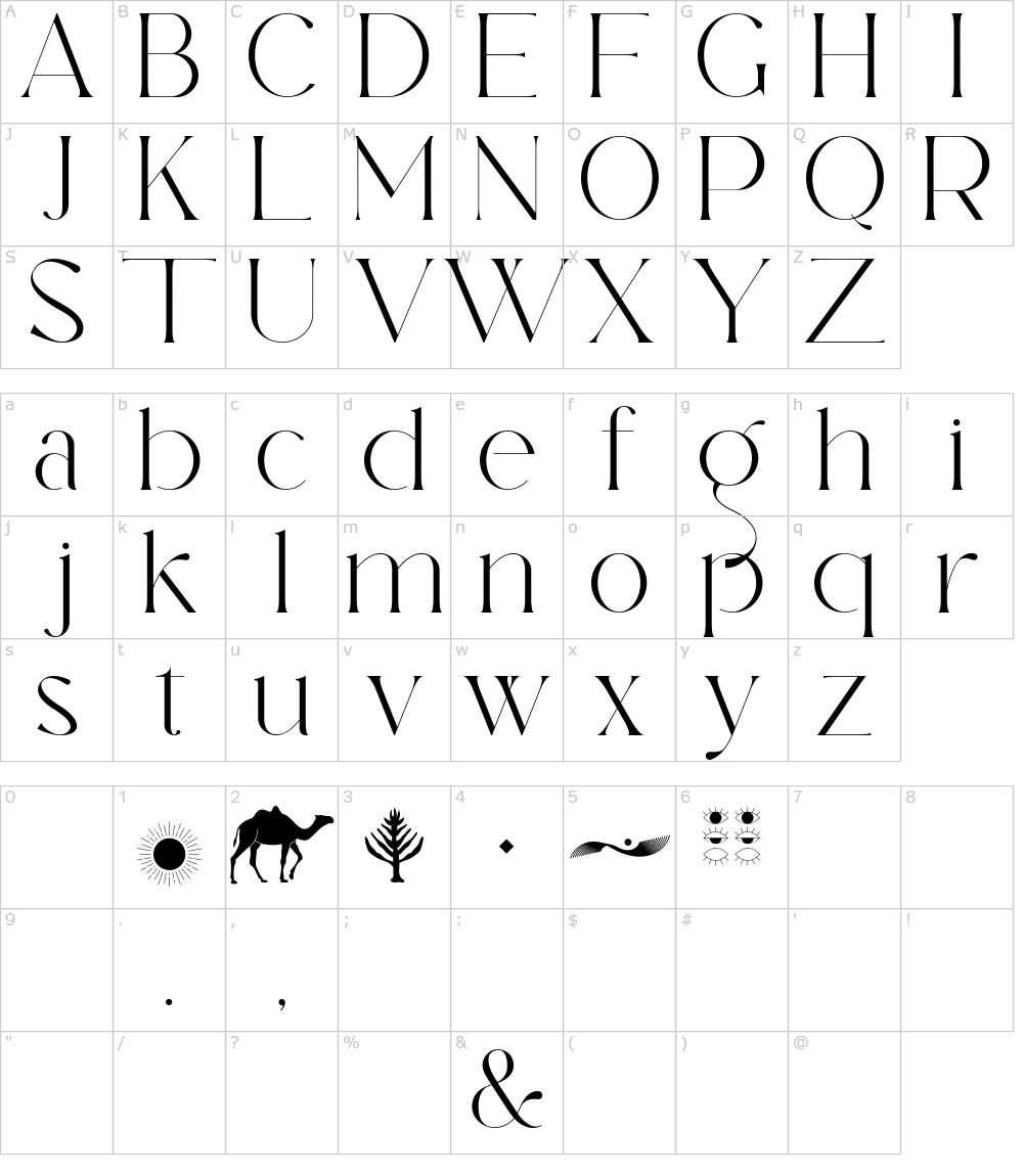 フォントの文字: Oleragie