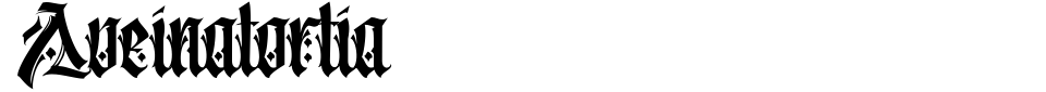 Vorschau der Schriftart - Aveinatortia