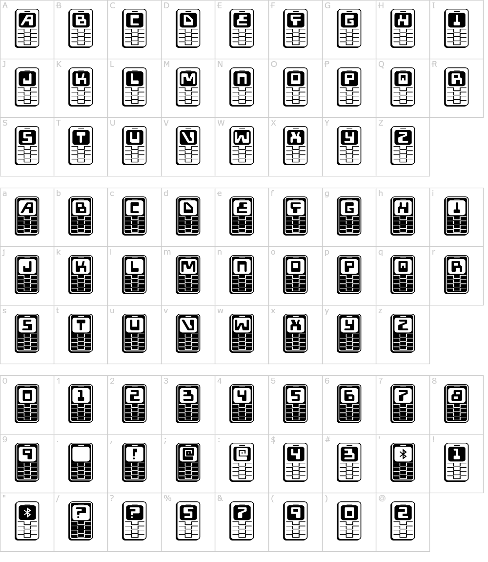 フォントの文字: Hola Mota