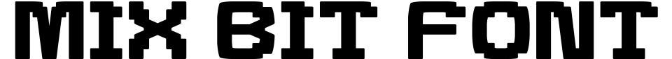 フォントプレビュー:Mix Bit Font