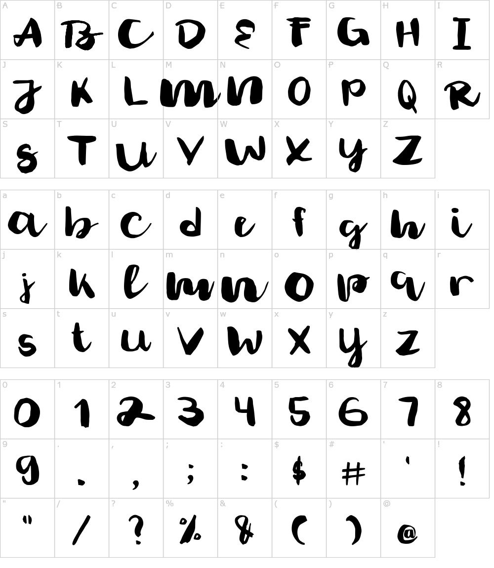 フォントの文字: Claaure