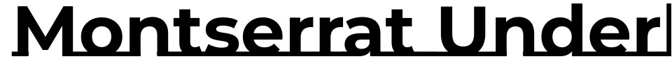 폰트 미리 보기:Montserrat Underline
