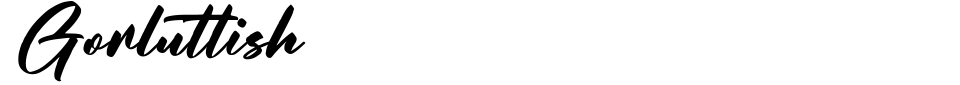 フォントプレビュー:Gorluttish