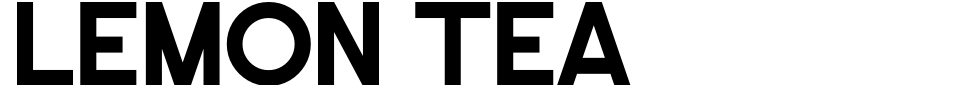 Visualização - Fonte Lemon Tea [Kong Font]