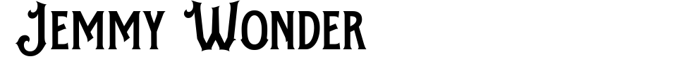 フォントプレビュー:Jemmy Wonder