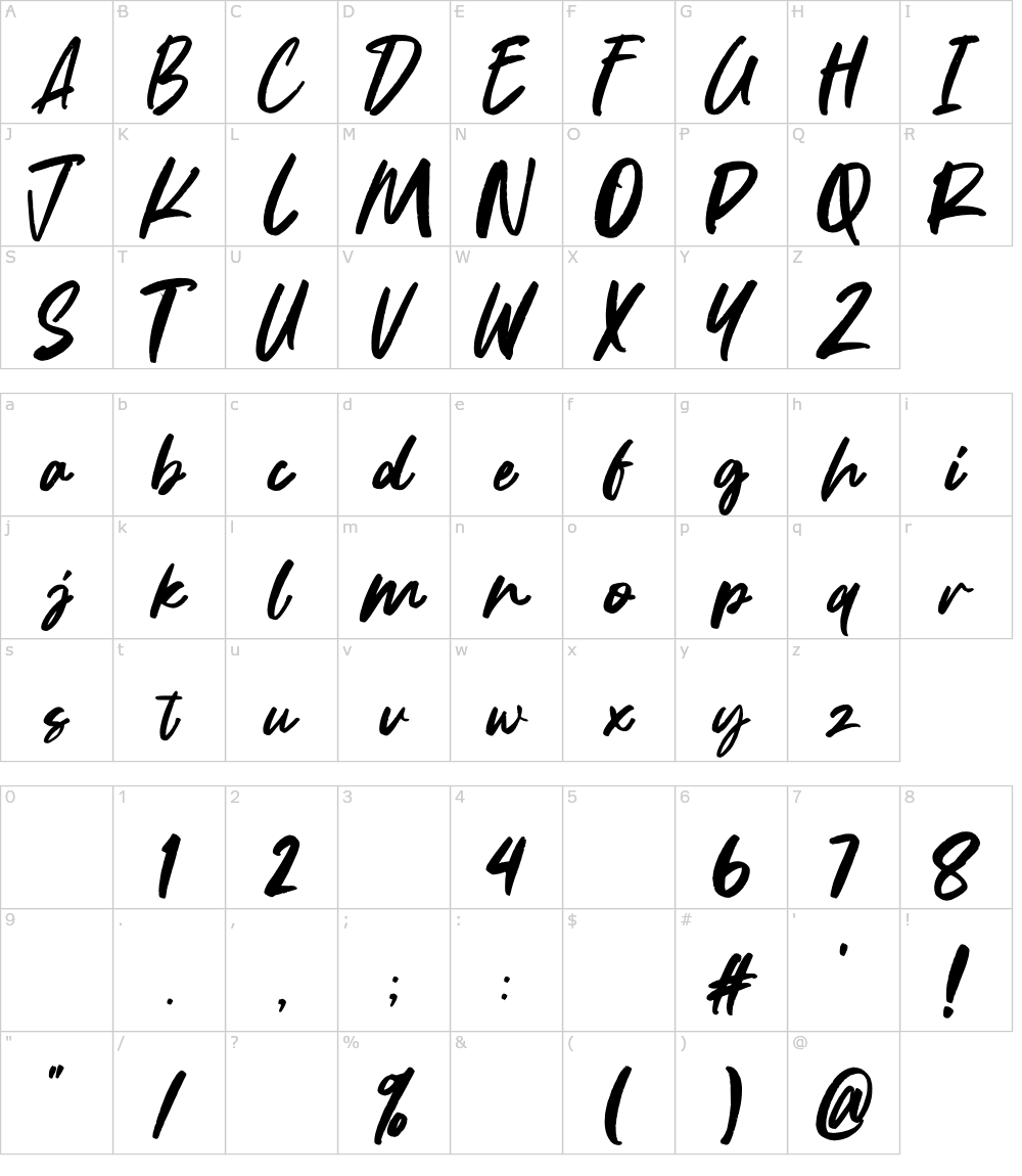 フォントの文字: Shilling