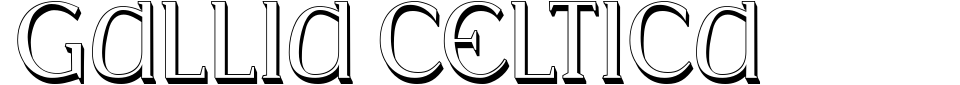 Vorschau der Schriftart - Gallia Celtica