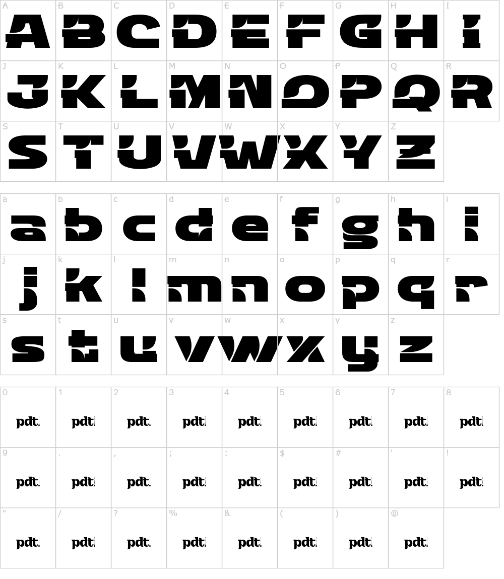 フォントの文字: Dropex