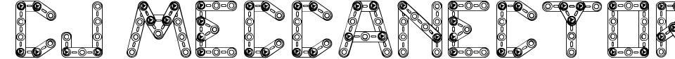 CJ Meccanector Font Preview