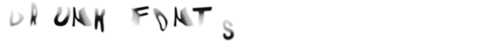 字体预览:Drunk Fonts