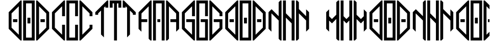 Vorschau der Schriftart - Octagon Monogram Alphabet
