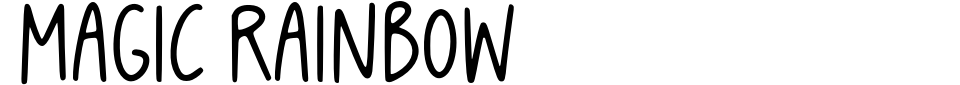 フォントプレビュー:Magic Rainbow