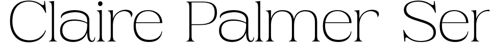 폰트 미리 보기:Claire Palmer Serif