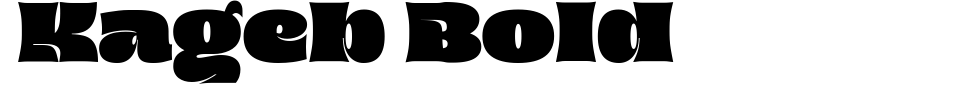 Vorschau der Schriftart - Kageb Bold
