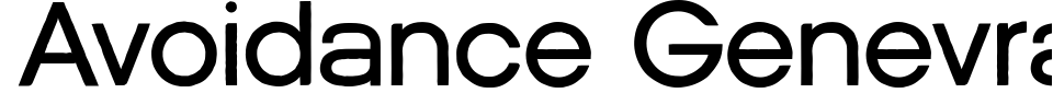 Visualização - Fonte Avoidance Genevra