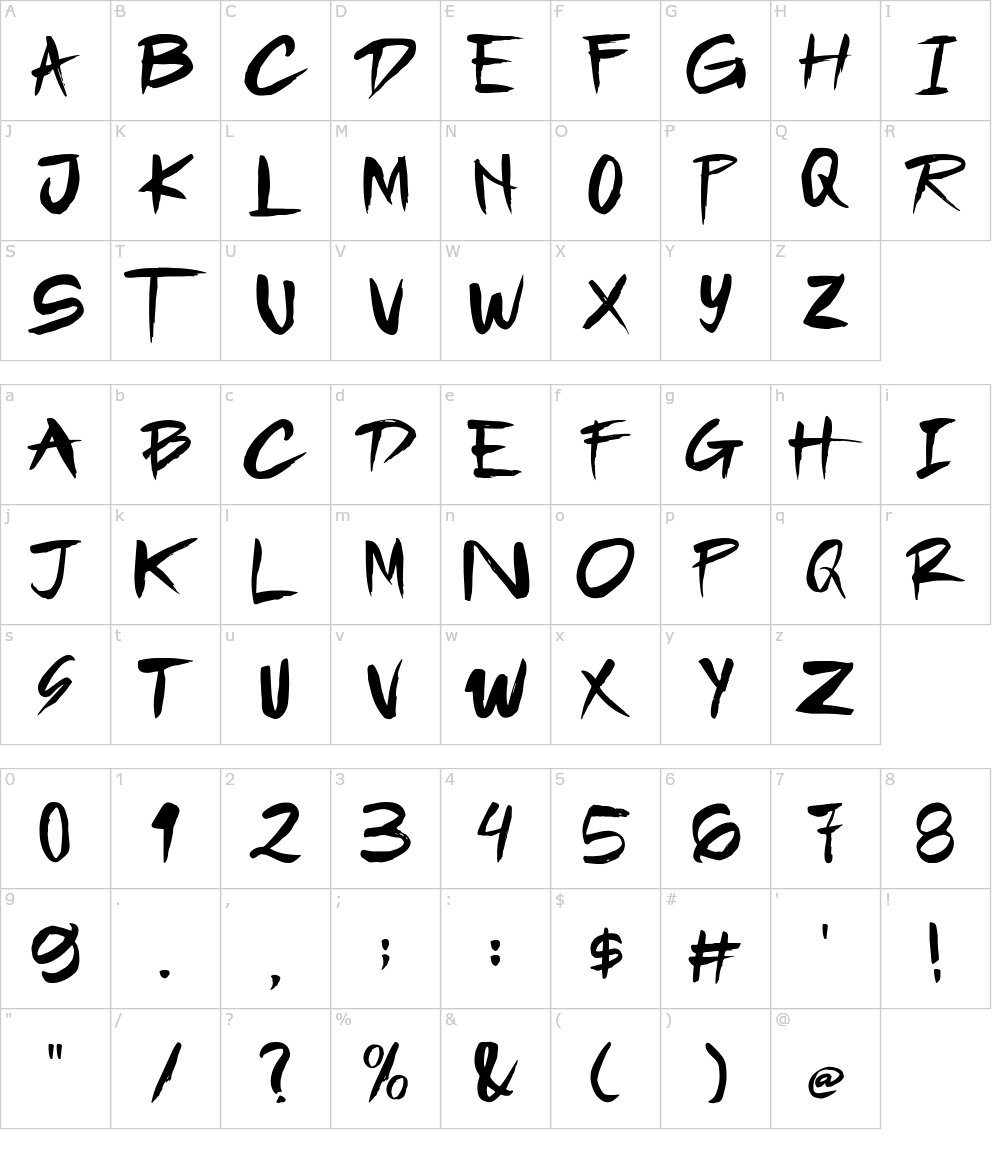 フォントの文字: Arshin