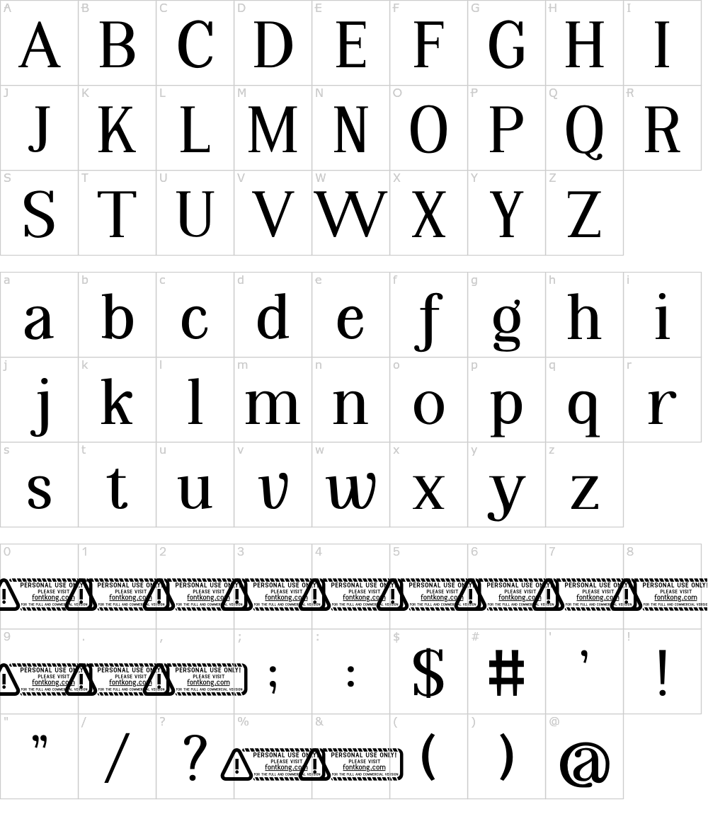 フォントの文字: Fineta