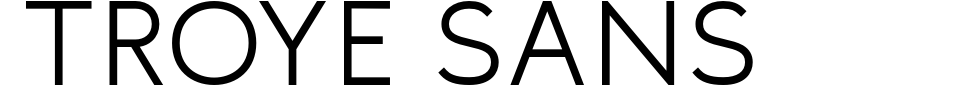 Visualização - Fonte Troye Sans