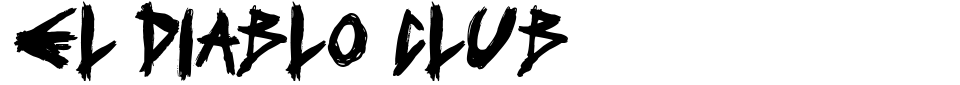 字体预览:El Diablo Club