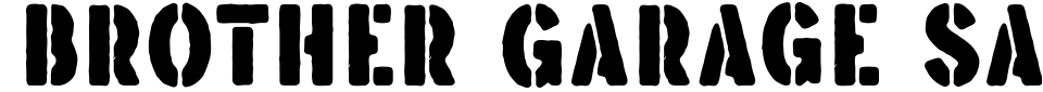 Vorschau der Schriftart - Brother Garage Sans