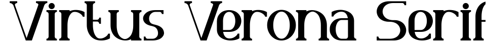 フォントプレビュー:Virtus Verona Serif
