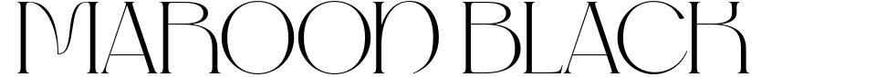 フォントプレビュー:Maroon Black