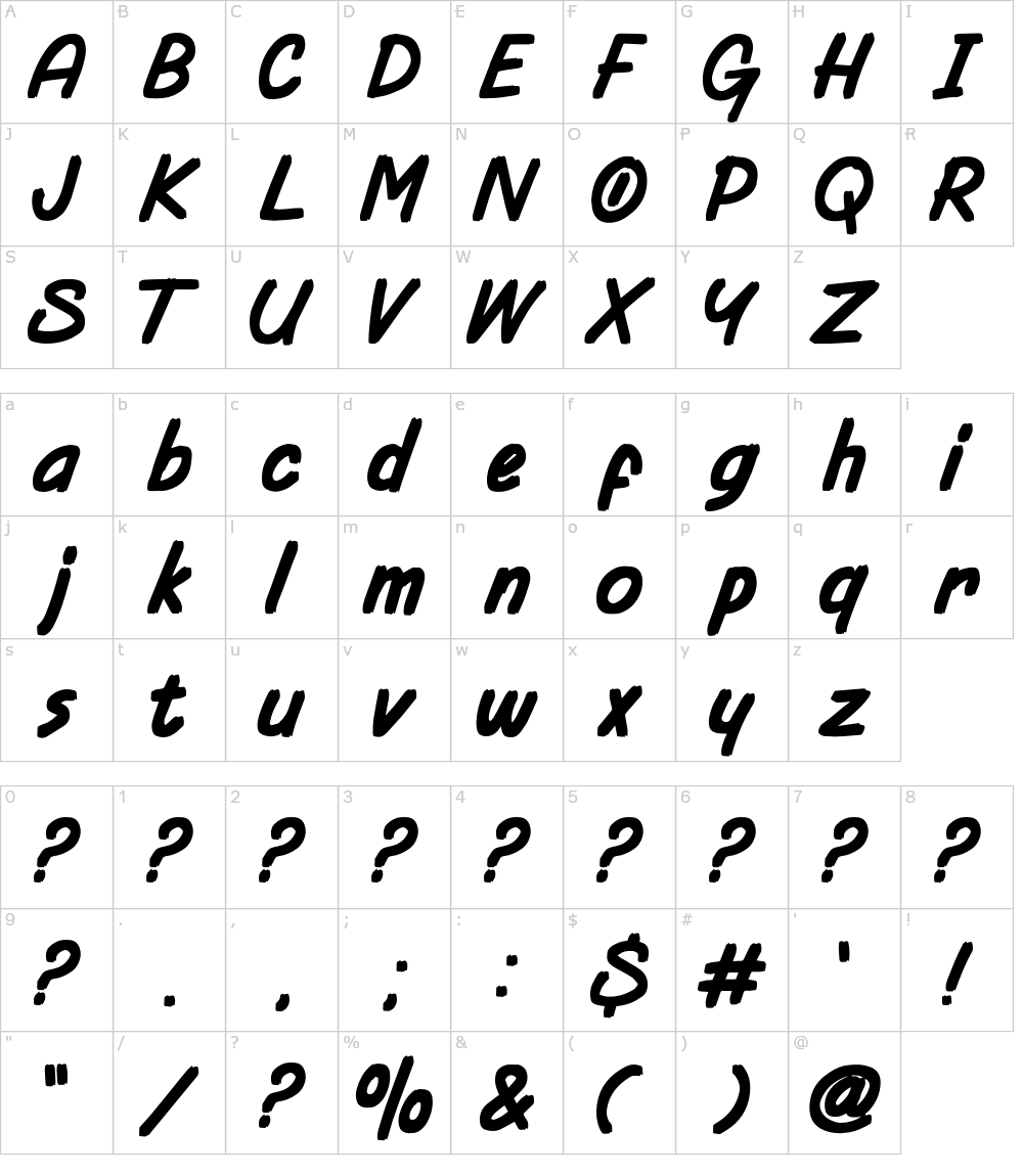 フォントの文字: Torges