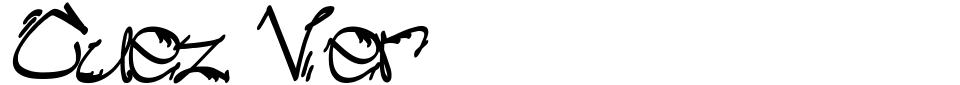 Anteprima - Font Cuez Ver3