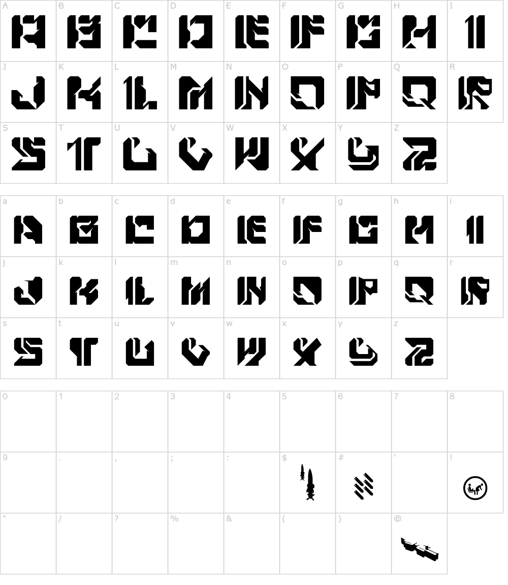 フォントの文字: Cuez Ver4